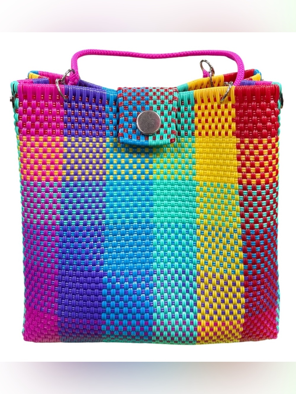 Mexican Colorful Hand Woven Tote Bag